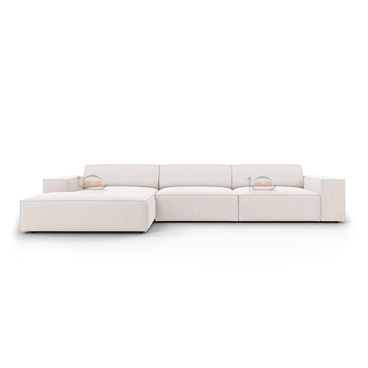 Tulip 4 Seater L Shape Sofa in Plush Velvet With Left and Right Corner Option