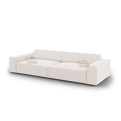 Zayne 4 Seater Sofa in Plush Velvet Fabric
