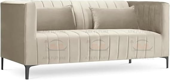 Celery Luxury Plush Crushed Velvet 2 Seater Sofa with Cushions