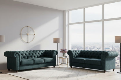 Phoebe 3 Plus 2 Seater Sofa in Plush Velvet Fabric