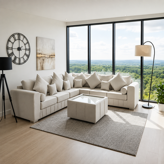 Royal Luxury Sofa in Plush Velvet Fabric