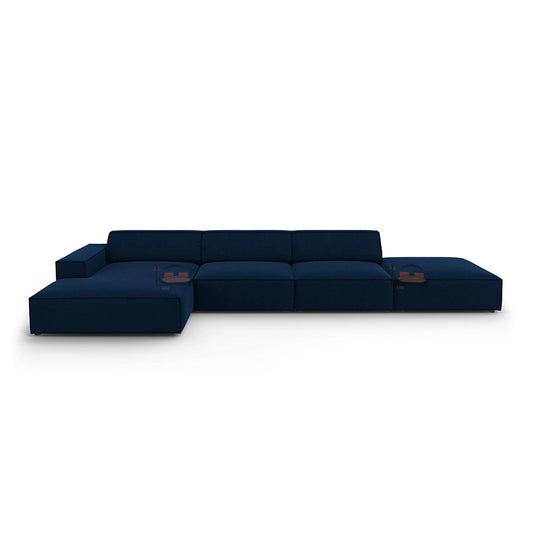 5 Seater Sofa in Left and Right Side Option In Plush Velvet Fabric