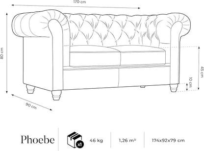 Gosford Sofa Set in Plush Velvet Fabric