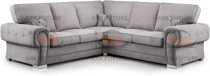 Veneto 5-Seater L-Shaped Corner Sofa with Full Back and Chesterfield Arms