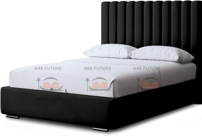 Valencia Panel Bed Frame with Headboard, Modern & Durable Platform for Bedroom