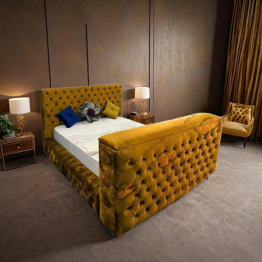 Raptor Chesterfield Upholstered TV Bed Frame