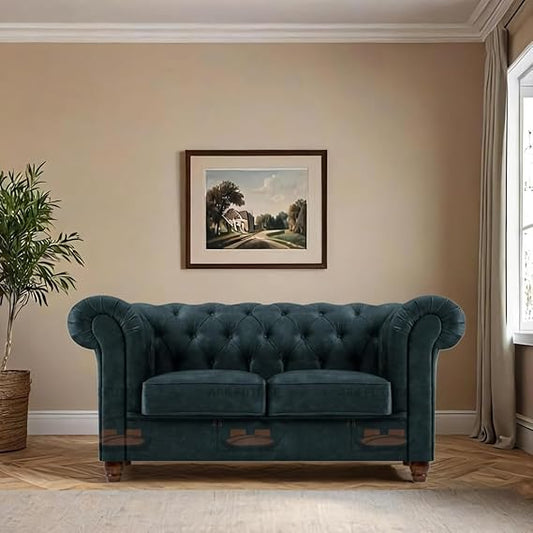 Kiki 2 Seater Sofa in Plush Velvet Fabric