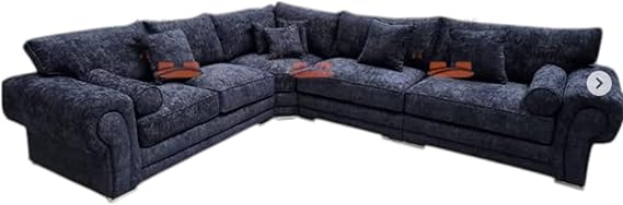 Alessia L Shape Sofa in Modern Chenille Fabric