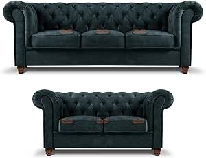 Phoebe 3 Plus 2 Seater Sofa in Plush Velvet Fabric