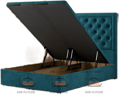 Ottoman Upholstered Storage Bed with Gas Lift – Modern & Durable