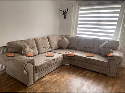 Ariana Luxury Sofa in Plush Velvet Fabric