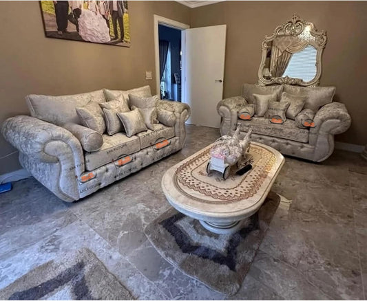 Cory 3 Plus 2 Seater Plush Velvet Sofa