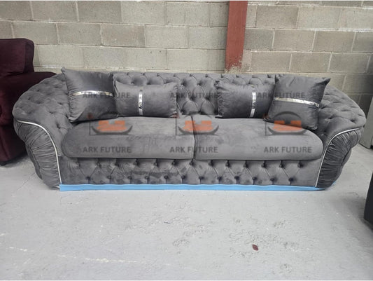 Harper 3 Seater Sofa in Plush Velvet Fabric