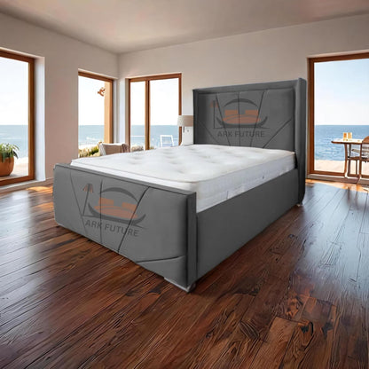 Subrise Upholstered Ottoman Bed – Lift-Up, Storage, Modern Fabric