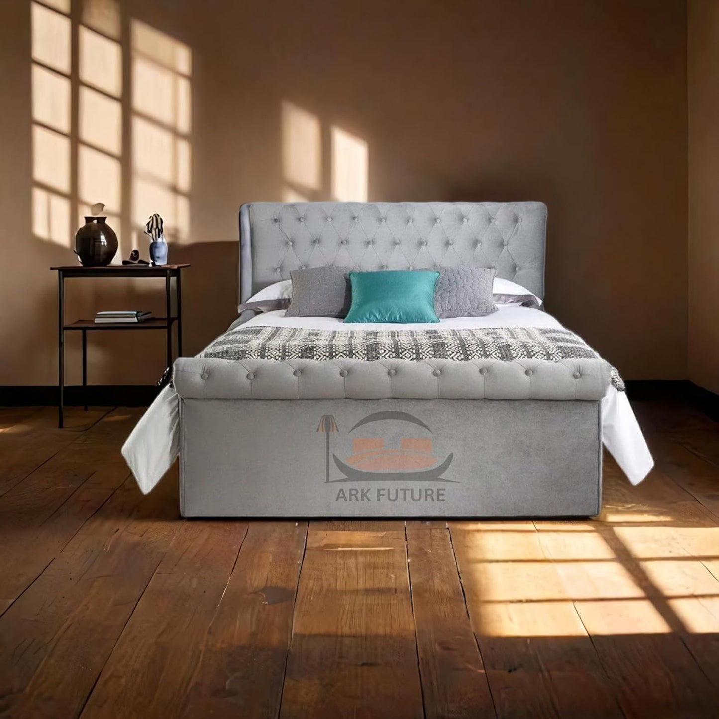 Alexandra Chesterfield Ottoman Bed Frame with Storage