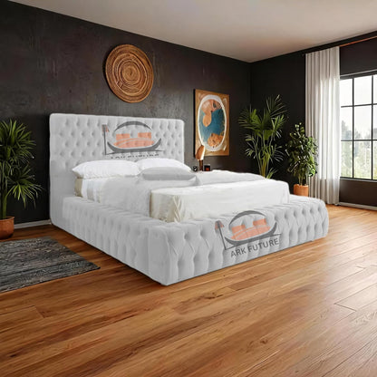 Celeste Upholstered Ottoman Bed Frame with Storage