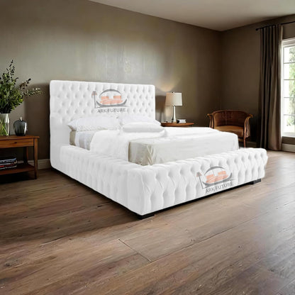 Celeste Upholstered Ottoman Bed Frame with Storage