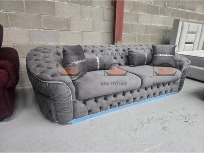 Harper 3 Seater Sofa in Plush Velvet Fabric