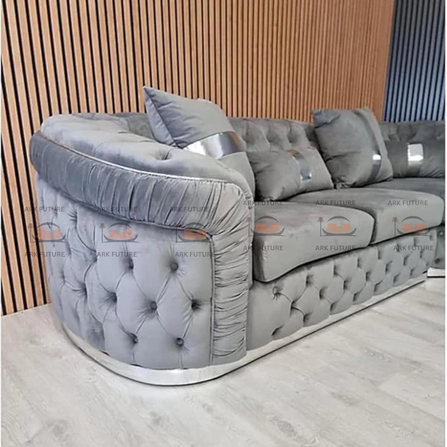 Ambassador Corner Sofa Range in Plush Velvet Fabric