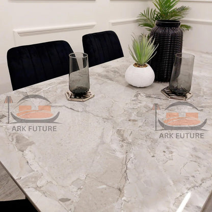 Titus 1.4m  Dining Table – Sintered Stone Top, Modern Design