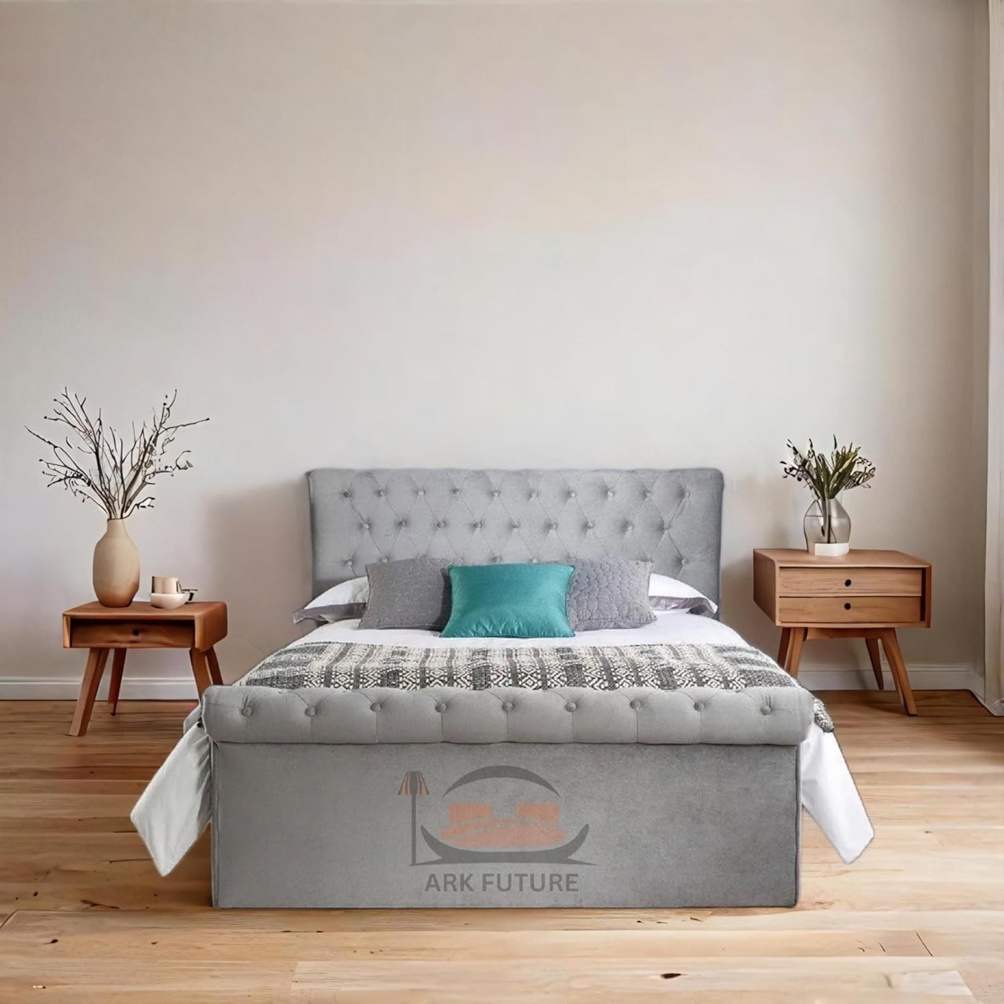 Alexandra Chesterfield Ottoman Bed Frame with Storage