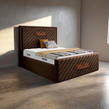 Moorcroft Upholstered Bed Frame with Plush Upholstery and Elegant Design