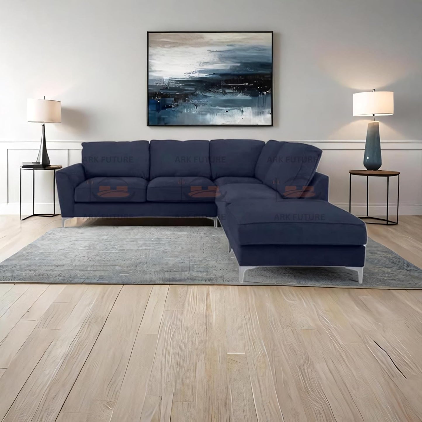 Sovereign Classic Fabric Corner Sofa – Modern L-Shaped Couch