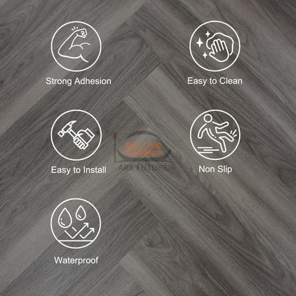 Self-Adhesive Wood Effect Vinyl Flooring – Durable, Easy Install, Water-Resistant (36 Planks)