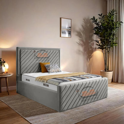 Moorcroft Upholstered Bed Frame with Plush Upholstery and Elegant Design