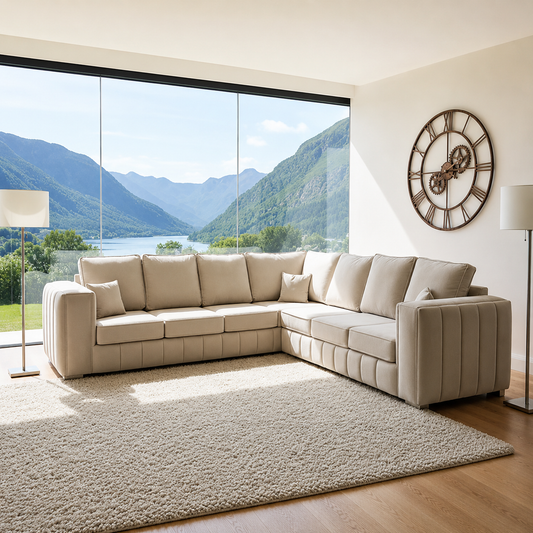 Nova Sofa in Plush Velvet Fabric