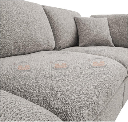Dawson Boucle Modular Sofa, 3-Piece Chaise Sectional - Modern & Comfortable