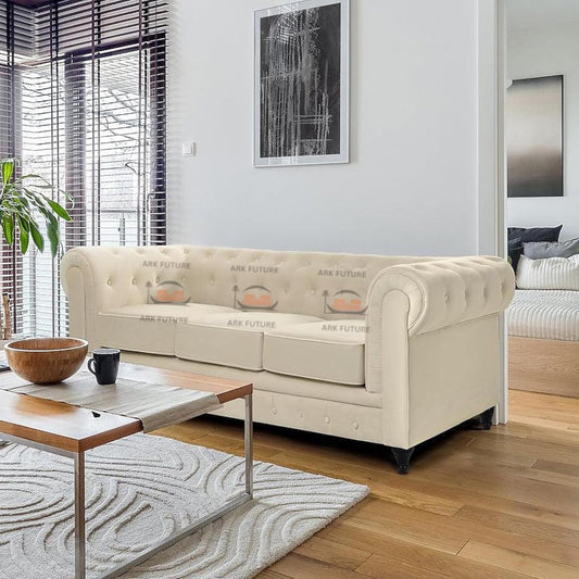 Beacon Chesterfield 3 Seater Sofa in Plush Velvet Fabric