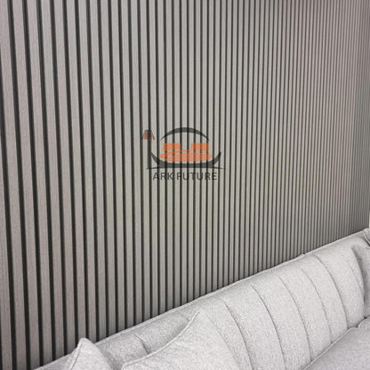 Wood Effect Slatted Acoustic Wall Panels – Set of 14