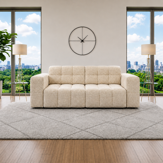 Julia 3 Seater Sofa in Plush Velvet Fabric