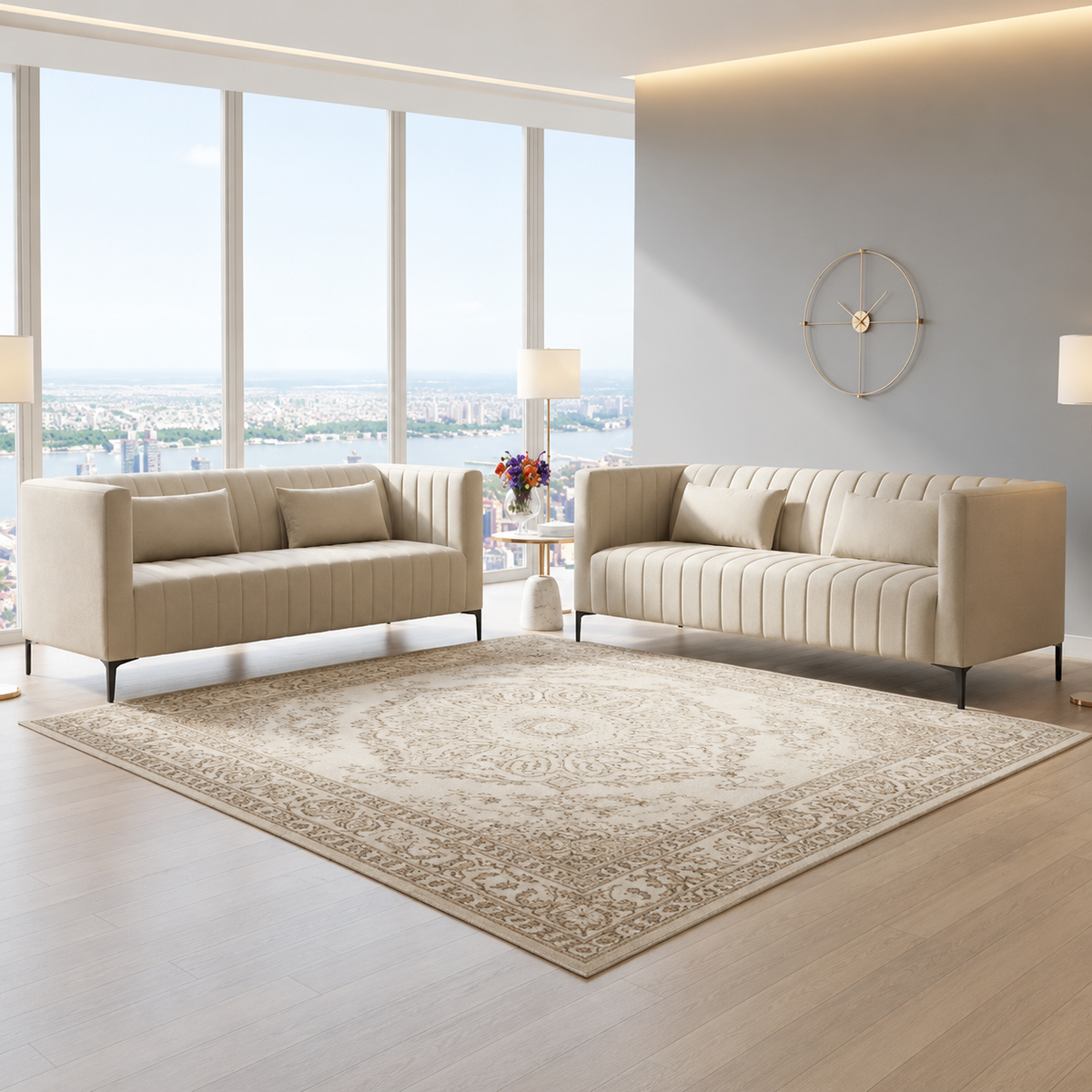 Annite 2 Seater & 3 Seater Sofa Set, Luxury Plush