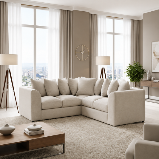 Elmora Wave Luxury Modern Corner Sofa
