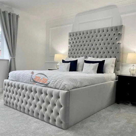 Alfred Chesterfield Bed Frame With High Siderails