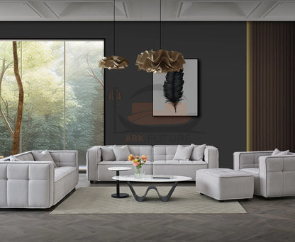 Aluxo Murray Sofa in Putty Boucle Fabric