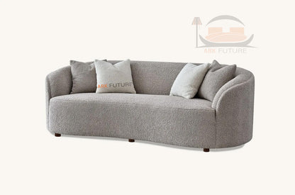 Aluxo Beautiful and comfortable Nolita Boucle Teddy Sofa and Accent Chair