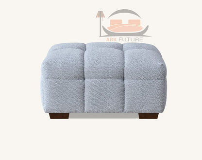 Aluxo Tribeca Comfortable Sofa in Pearl Boucle Fabric