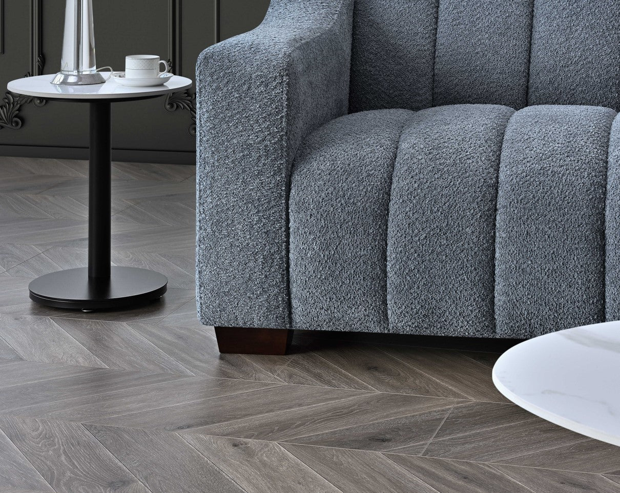 Arkfuture  Astoria 3 Seater Sofa in Iron Boucle Fabric