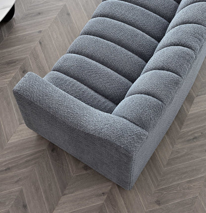 Arkfuture  Astoria 3 Seater Sofa in Iron Boucle Fabric