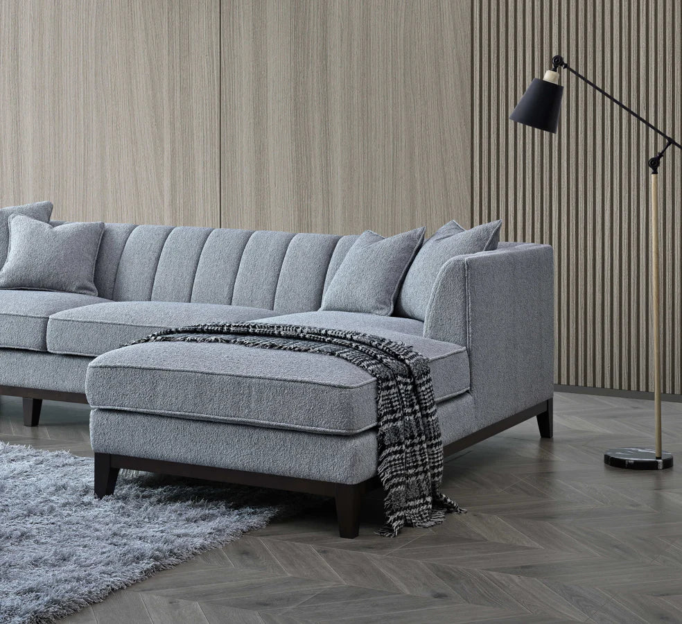 Arkfuture Cooper Right Hand Corner Sofa in Dolphin Boucle