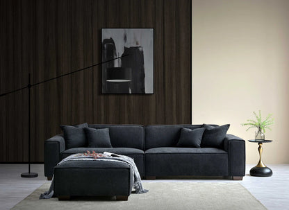 Arkfuture Dakota Corner Sofa Range in Midnight Boucle
