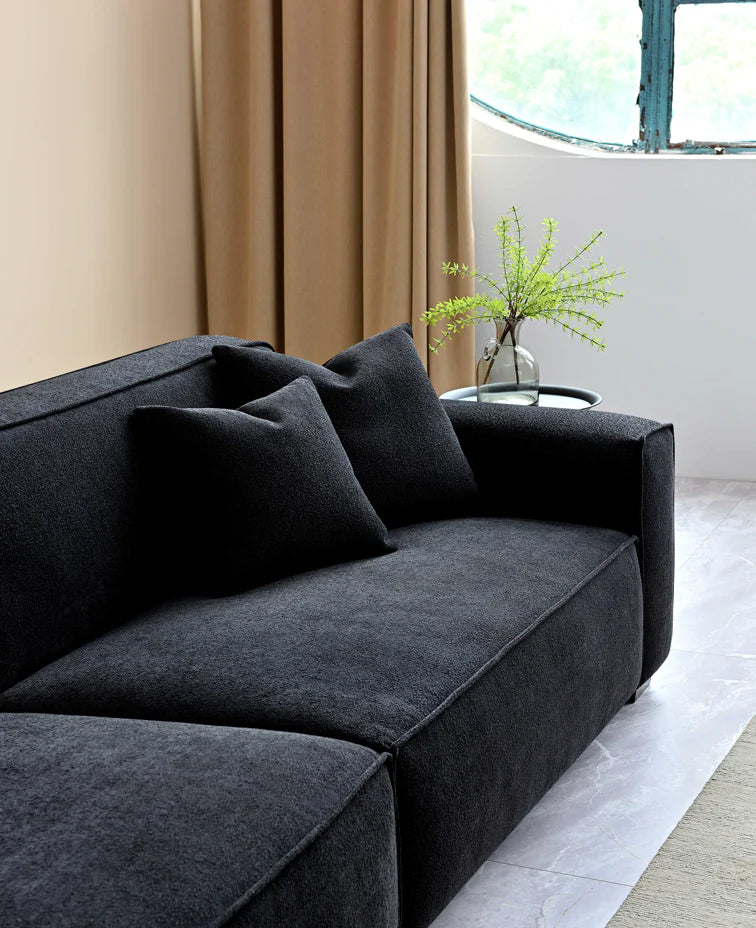 Arkfuture Dakota Corner Sofa Range in Midnight Boucle