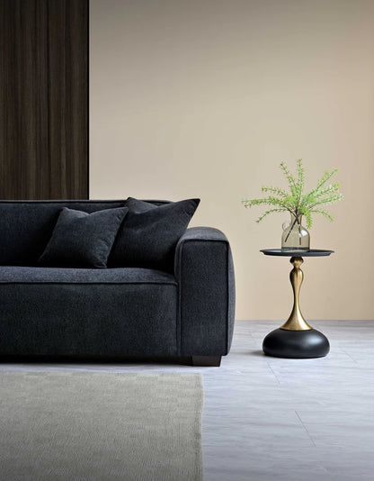 Arkfuture Dakota Corner Sofa Range in Midnight Boucle