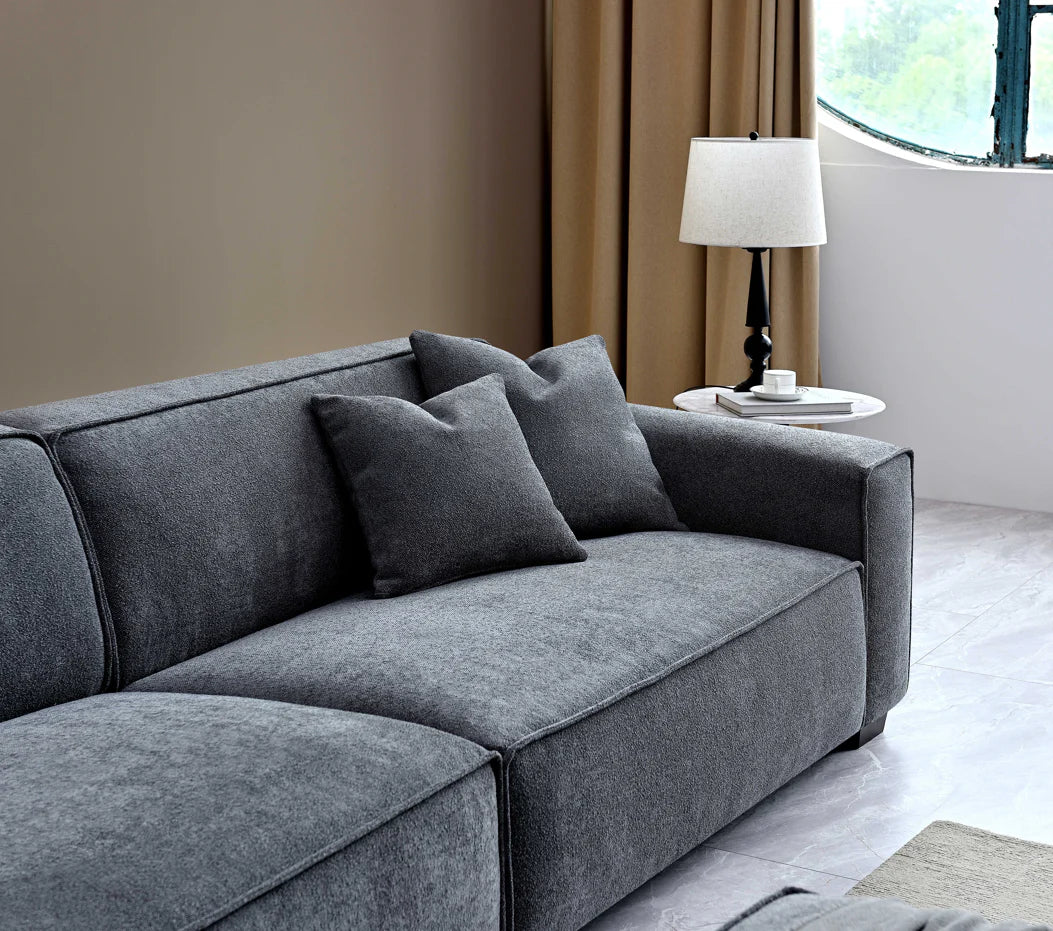 Arkfuture Dakota Corner Sofa Range in Charcoal Boucle