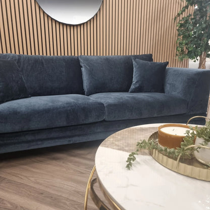 Arkfuture  Lenox Sofa 3 & 2 Seater Sofa in Aegean Blue Velvet