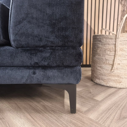 Arkfuture  Lenox Sofa 3 & 2 Seater Sofa in Aegean Blue Velvet