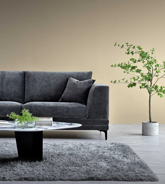Arkfuture Lenox Sofa Set Range in Steel Velvet